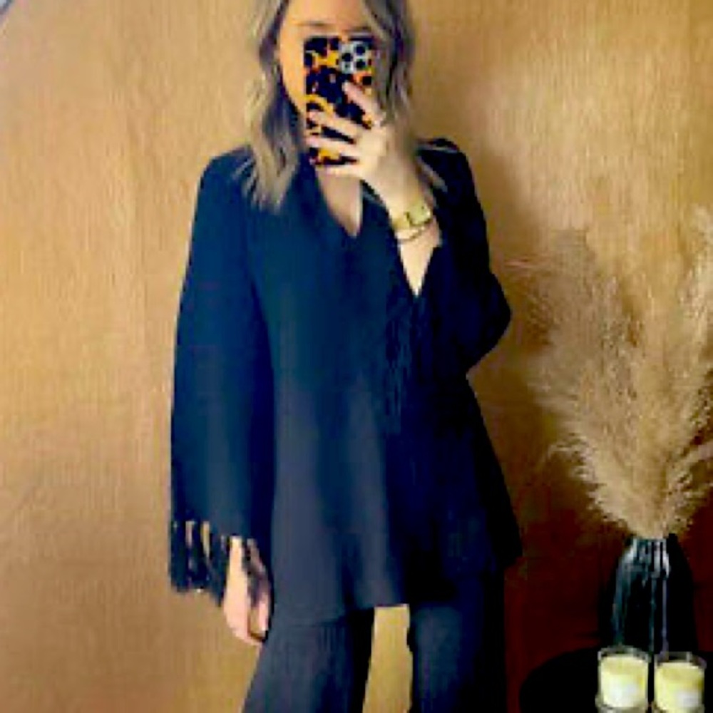Zara Texture Weave Tunic